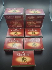 13 X Chandrika Sandal Bar Soap with Coconut Oil & Sandalwood Extract 13 Bars