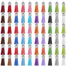 Keychain Tassels, 60PCS Tassels for Keychain Making, Key Chain Tassel for