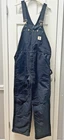 Vintage Carhartt Double Knee bibs Overalls Black Sz 32 Made in USA Carhardt Mens