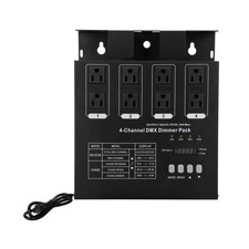 Dmx Dimmer Pack,4 Channel Dmx512 Dimmer Pack  Lighting Controller, DMX 4-