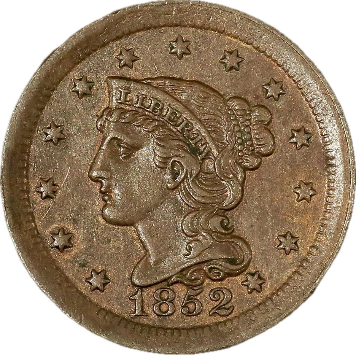 1852 Year Braided Hair Large Cents (1839-1857) for sale | eBay