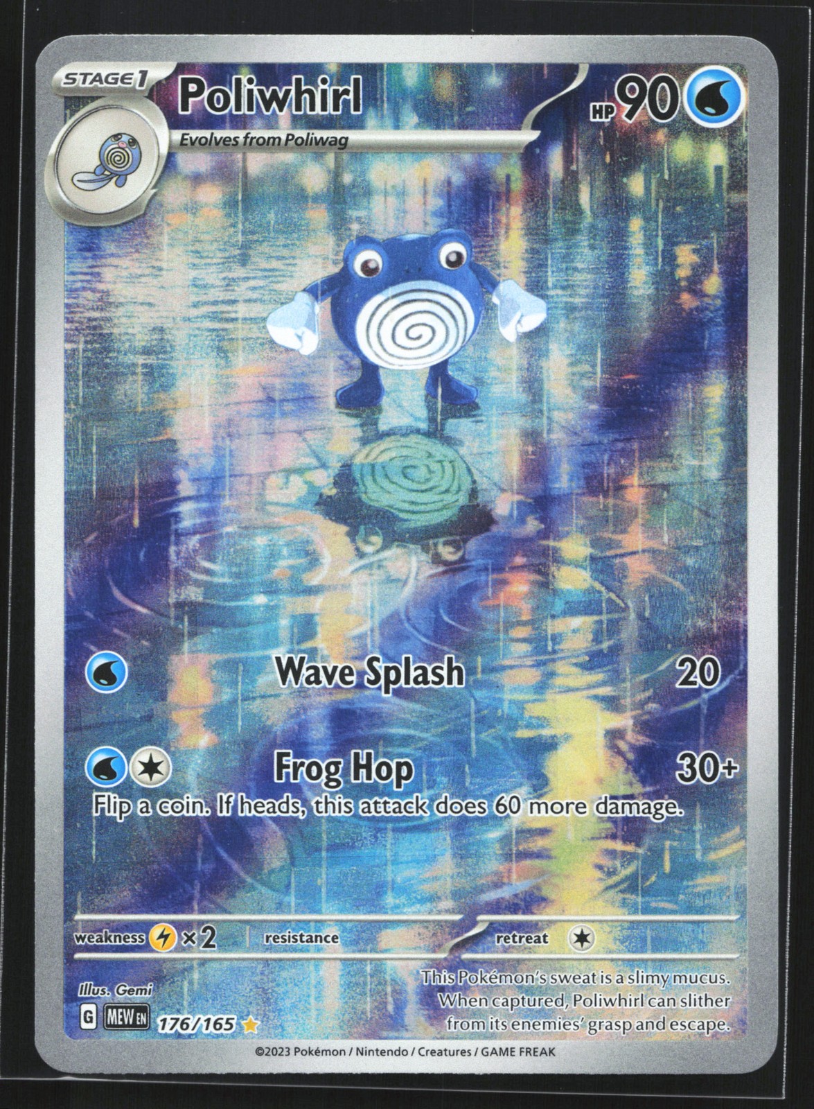 Poliwhirl 176/165 SV: MEW EN-151 Illustration Rare Pokemon Card