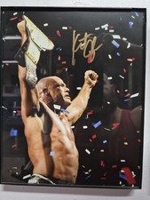 Kurt ANGLE CHAMPION WWE LEGEND NXT AEW ROH TNA NJPW GOLD MEDALLIST ORGINAL AUTO