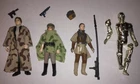 Star Wars Action Figures (Return of the Jedi): Han Solo, Leia, Leia-Boushh, C3PO