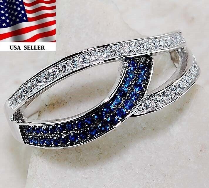 1CT Heat Treated Kyanite 925 Sterling Silver Ring Jewelry Sz 7 &1-2