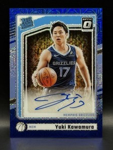 2024-25 Panini Donruss Optic Yuki Kawamura Choice Rated Rookie Blue Auto /24 RC