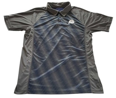 EBONITE Holloway Blue & Gray MEN'S BOWLING Polo Shirt/Jersey XL