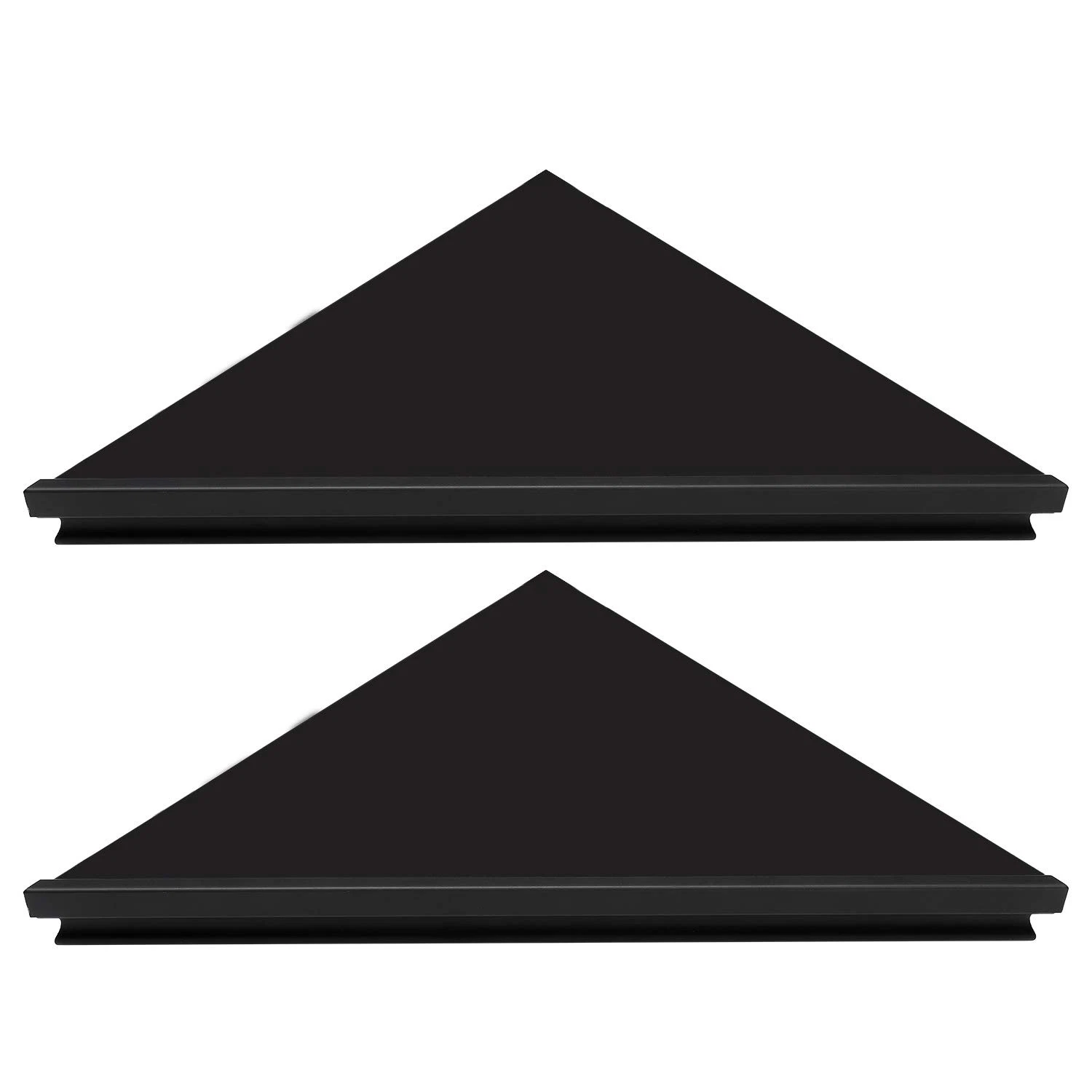 Wall Mount Corner ShelfEasy to Install Metal Front Floating Corner Shelf with...