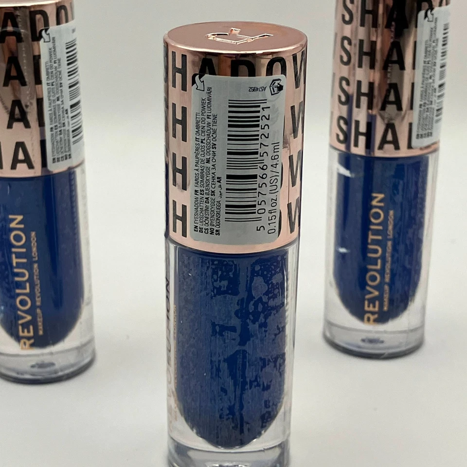 Revolution Shadow Bomb Cream Eyeshadow Dynamic Blue 3Set - UK Brand New - Image 2 of 4