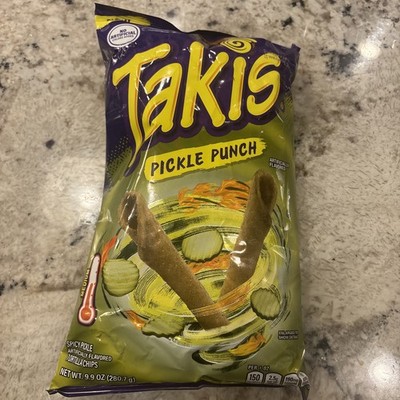   New Limited Edition Takis PICKLE PUNCH Spicy Medium Tortilla Chips 9.9oz
