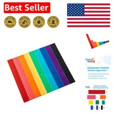 51-Piece Rainbow Fraction Tiles - Engaging Math Manipulatives for Kids