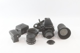 Mamiya 645 Pro TL Film Camera Set Working w/ Mamiya Sekor Lenses & Accessories