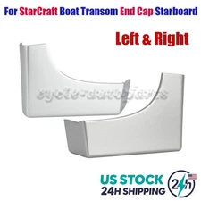 For StarCraft Boat Transom End Cap STARBOARD RIGHT LEFT Corner Cap Bracket Guard