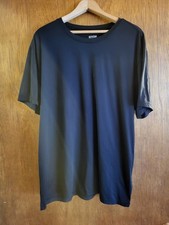 32 Degrees Cool Mens Black Performance Crewneck Short Sleeve T-Shirt XXL