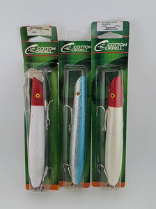 Cotton Cordell C6706 Pencil Popper Leurre de Pêche Chrome/Bleu Dos 17,8 cm