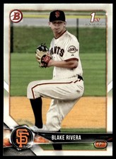 2018 Bowman Draft Blake Rivera San Francisco Giants #BD-80