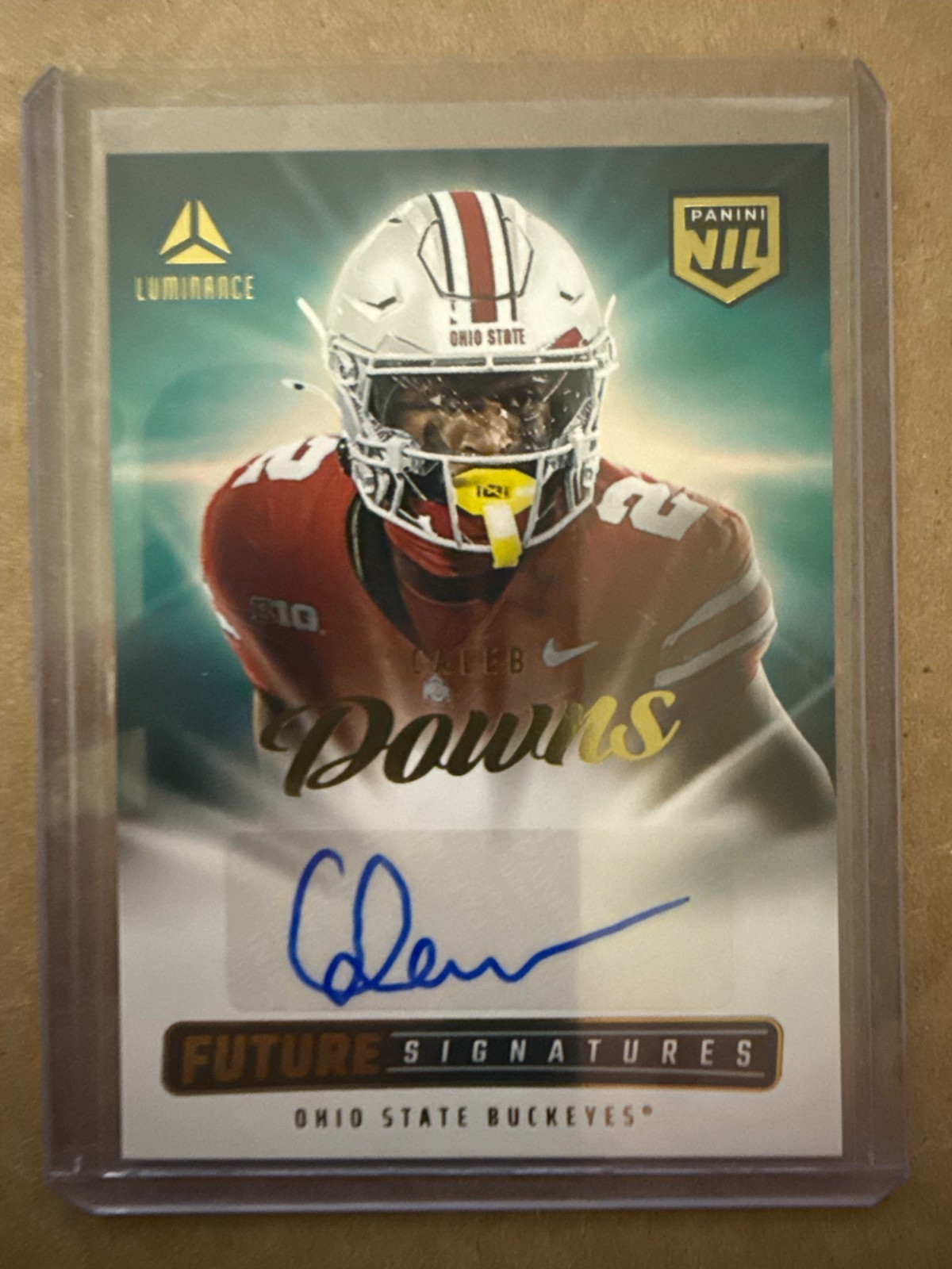 2025 Panini Luminance Future Signatures NIL #NIL-CDS Caleb Downs AU