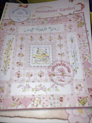 Honeybees' GardenQuilt Stitchery Pattern ~ Crabapple Hill pre-owned