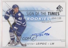 2016-17 SP Authentic Sign of the Times Rookies 54/199 Brendan Leipsic Auto 2h4