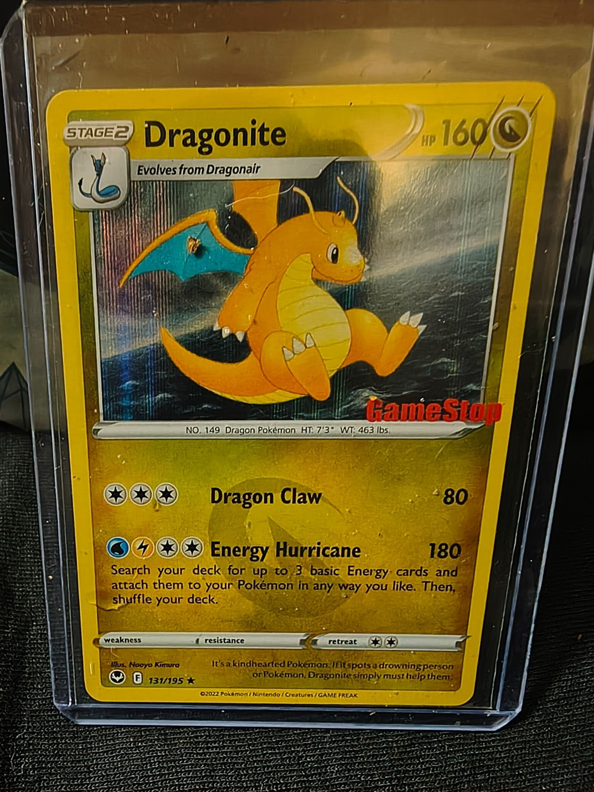 Pokemon Dragonite GameStop Promo 131/195 Silver Tempest Near Mint NM