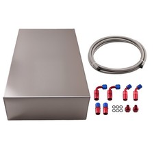 17 Gallon 64l Aluminum Fuel Tankcaplevel Sendersteel Line Kit For Hot Rod 17 Gallon 64l Aluminum Fuel Tankcaplevel Sendersteel Line Kit For Hot Rod