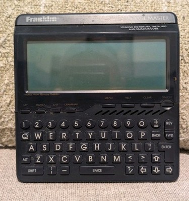 Franklin Language Master Speaking Dictionary Thesaurus Grammar LM-6000 Tested