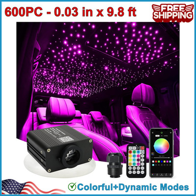 600PC Starlight Headliner Kit Twinkle Sound Activated Ceiling Fiber Optic Lights