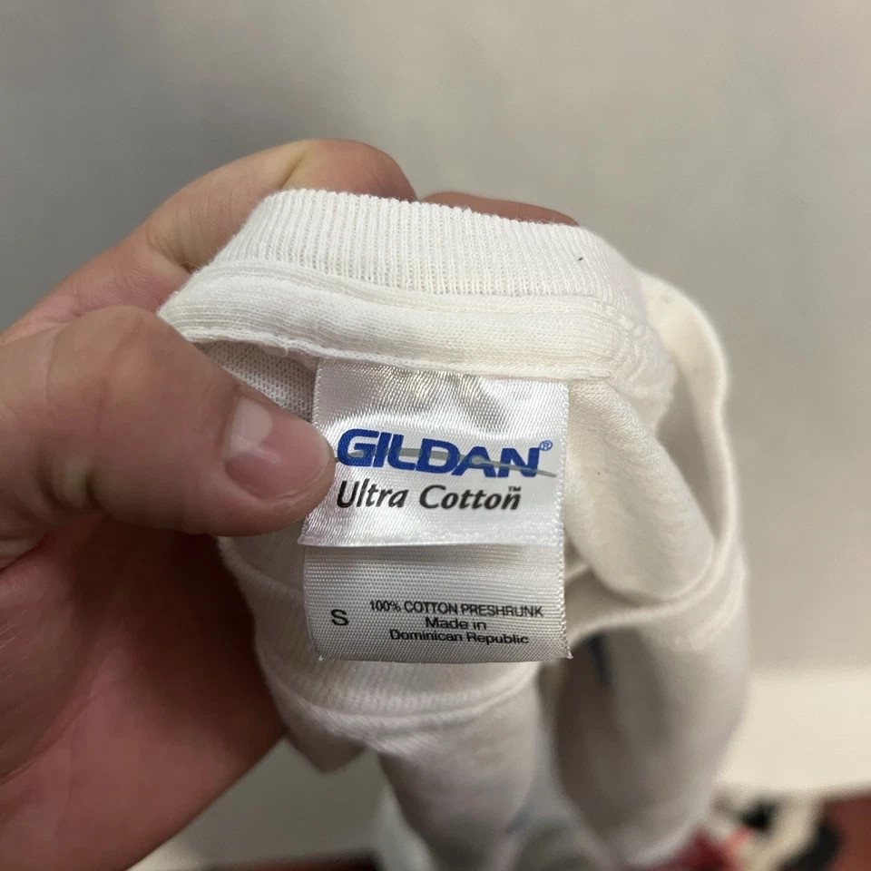 Camiseta The Snake Don Prudhomme Racing NHRA Drag Racing para hombre talla pequeña blanca Foto 3 de 4