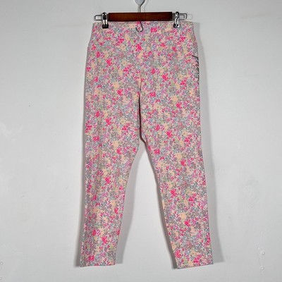 Pink Victoria's Secret Ultimate High Waist Leggings Womens Sz L Floral Athletic