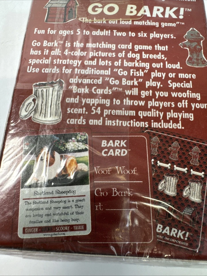 Go Bark Card Game 2003 New 48 Dog Breed Cards. Like Go Fish! - Image 2 of 4