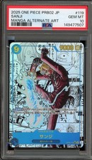 One Piece CCG Sanji PRB02 Japanese Manga Alternate Art OP06-119 PSA 10 Gem Mint