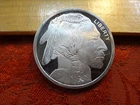 Silver Towne Buffalo Indian 1 Oz .999 Silver Bullion Round - No Reserve