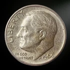 1964-D Roosevelt Dime 90% Silver Circulated Coin Denver Mint