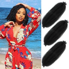 Afro Twist Hair 16 Inch 3 Packs, Springy Afro Twist Hair Pre Fluffed Spring Twis