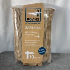 Roving Cove Safe Rail 10ft x 3ft Railing Safety Screen Mesh Netting Almond Brown