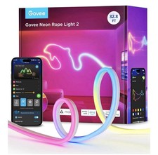 Govee Neon Rope Light 2 - 32.8 Ft RGBIC Smart LED Alexa Google Home - NEW