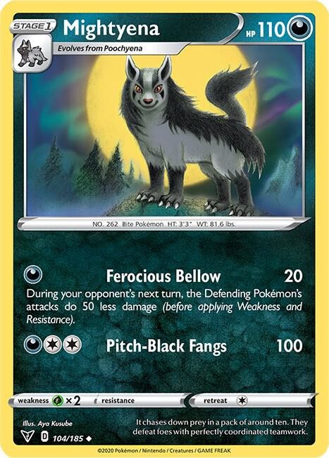 Mightyena Vivid Voltage 104/185 LP ENGLISH