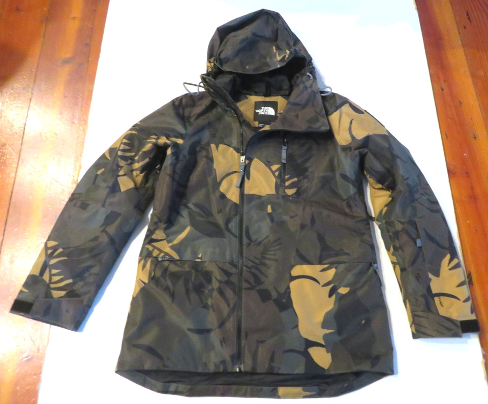 THE NORTH FACE Ladies Dryvent Olive Camouflage Hoodie JACKET - Sz.M