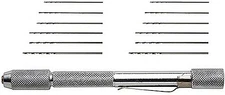 Excel Mini Pin Vise w/ 12 Assorted Drill Bits - Hobby and Plastic Model Hand
