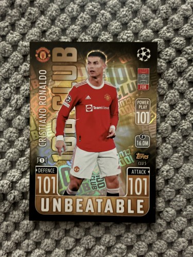 Cristiano Ronaldo #CLU5 — 2021 Topps Match Attax Extra UEFA 100 Club soccer card
