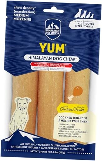  Yak Cheese Dog Chews, Lactose Free & Grain Free, 4.5 Ounce (Pack of 1) Chicken