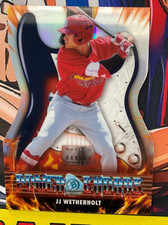 2026 Bowman Baseball #PC-5 JJ Wetherholt Chrome Power Chords Die-Cut (BK)