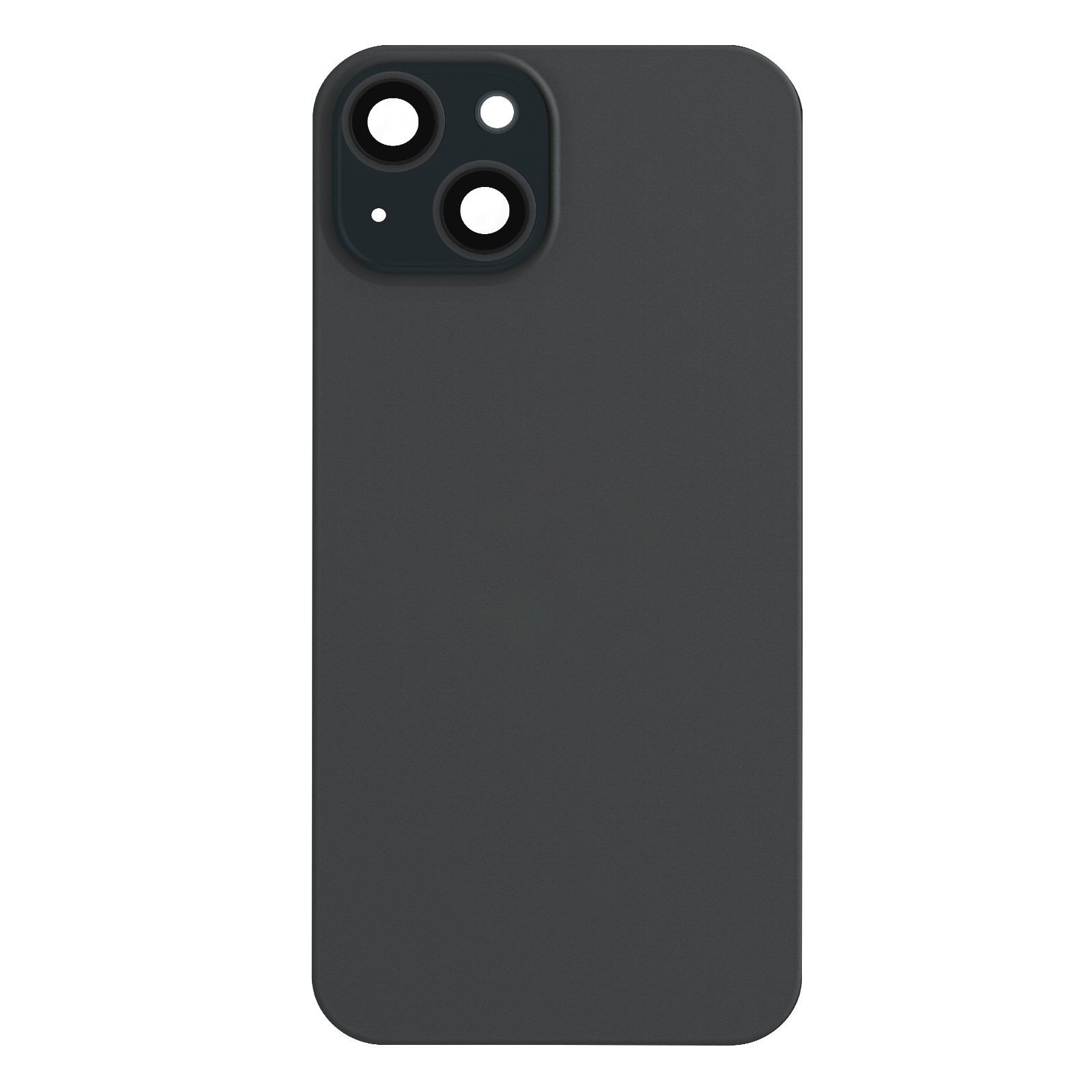 Vitre Arrière de Remplacement iPhone 15 Plus Anti-Rayures en Verre Noir Mat