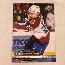 2025-26 Upper Deck Series 1 Ross Colton UD Canvas #C-79 Colorado Avalanche