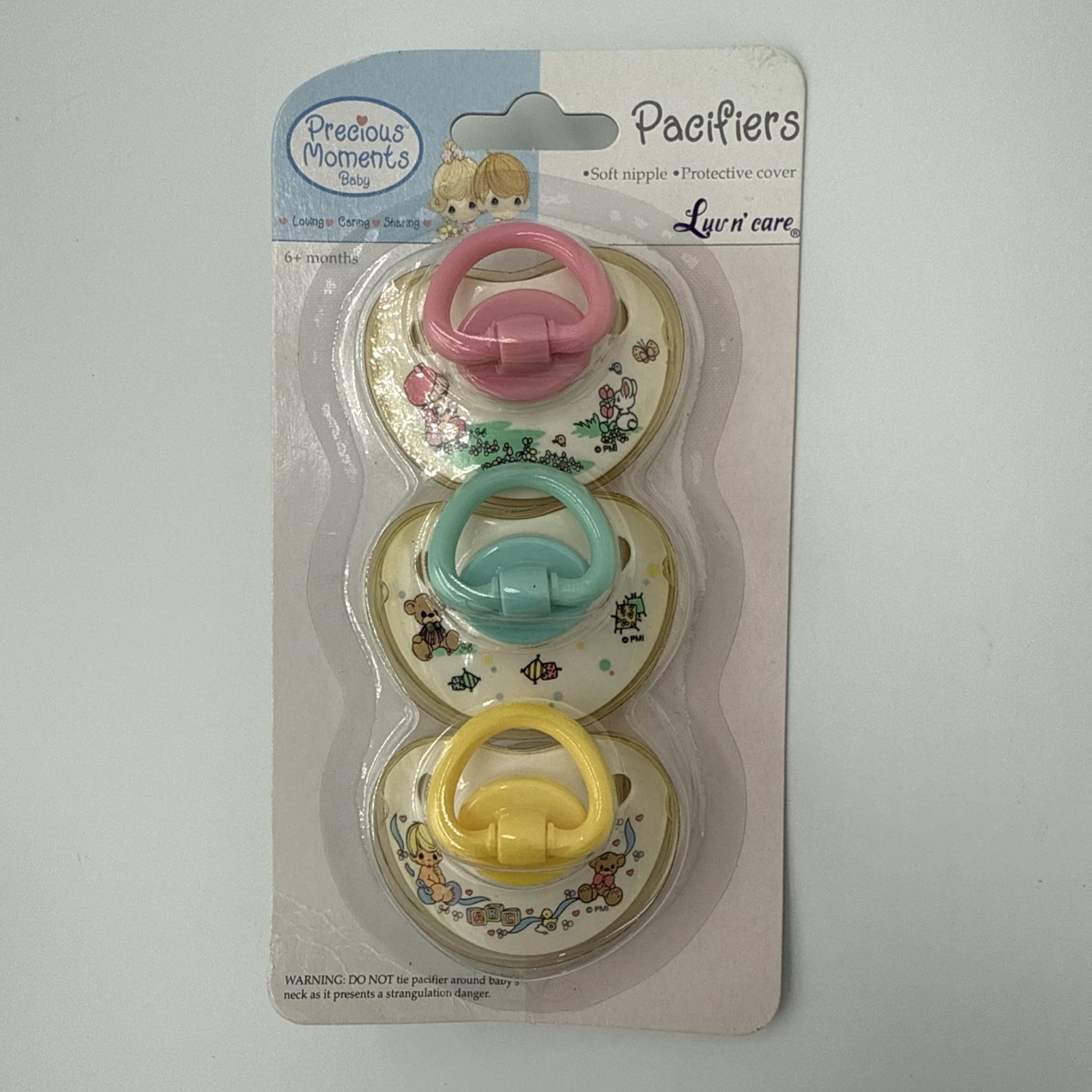Vintage 2002 Luv N' Care Precious Moments 3 Pack Pacifiers Ages 0-6 Months Y2K
Opens in a new window