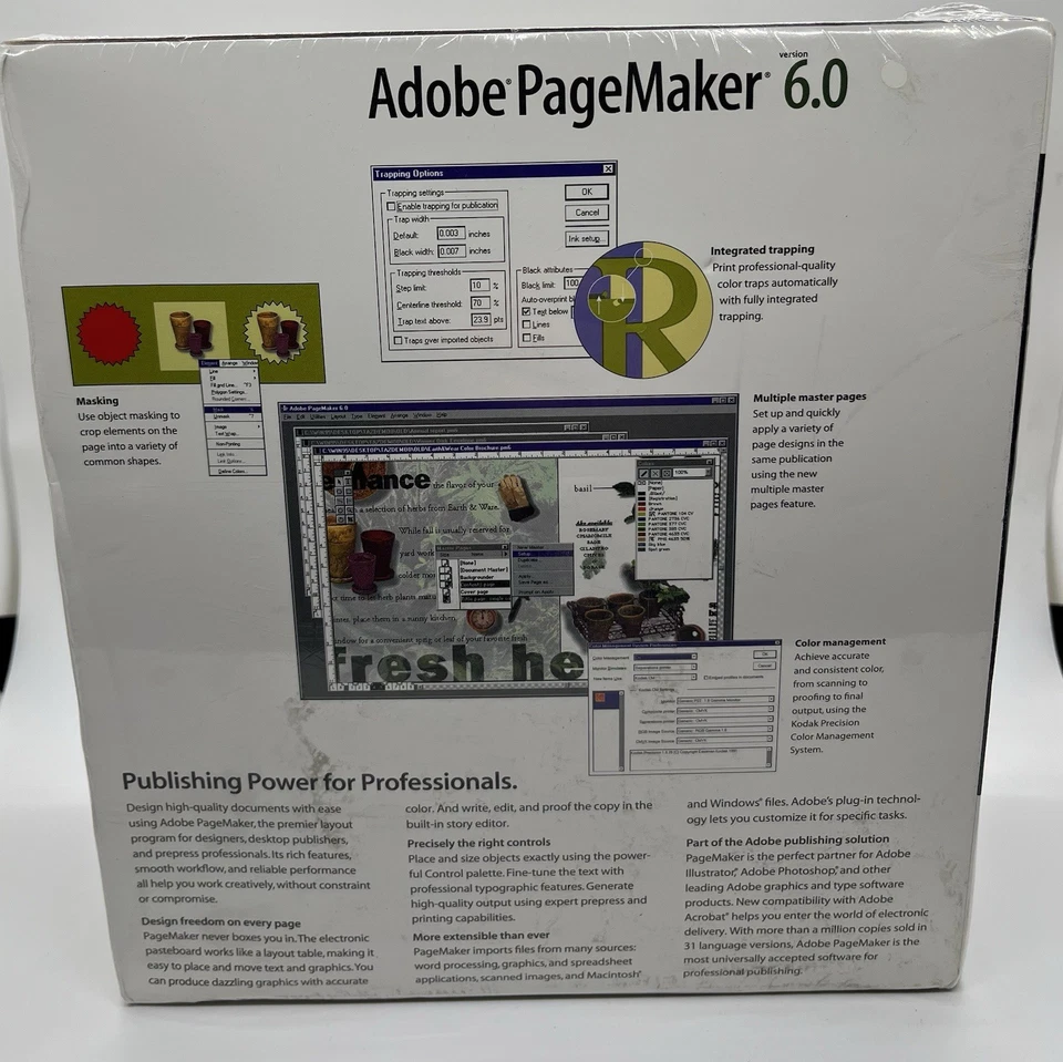 Adobe PageMaker 6.0 Education Edition for Windows Complete Box Sealed - Image 3 of 4