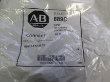 NEW ALLEN BRADLEY CORDSET 8 PIN STRAIGHT MICRO FEMALE 10M SER A 889D-F8AB-10