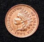 UNC 1883 INDIAN HEAD PENNY CENT OLD U.S. TYPE COIN