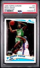 2005 TOPPS CHROME REFRACTOR #31 RICKY DAVIS 728/999 PSA 8