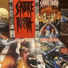 Sabertooth Death Hunt Complete Set 1-4 Wolverine X-Men Mystique Logan